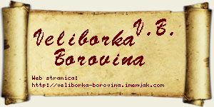 Veliborka Borovina vizit kartica